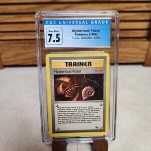 Pokemon Fossil Mysterious Fossil 62/62 - CGC 7.5